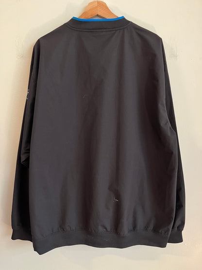 00s Carolina Panthers Cat Scratch Black NFL Windbreaker (XL)