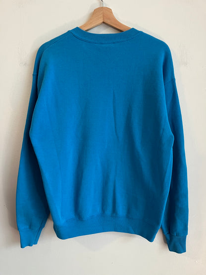 1996 Carolina Panthers Stained Blue Lee Crewneck (M)