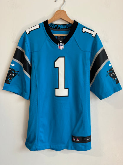 2012 Carolina Panthers Cam Newton Blue Nike Jersey (S)