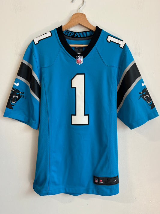 2012 Carolina Panthers Cam Newton Blue Nike Jersey (S)
