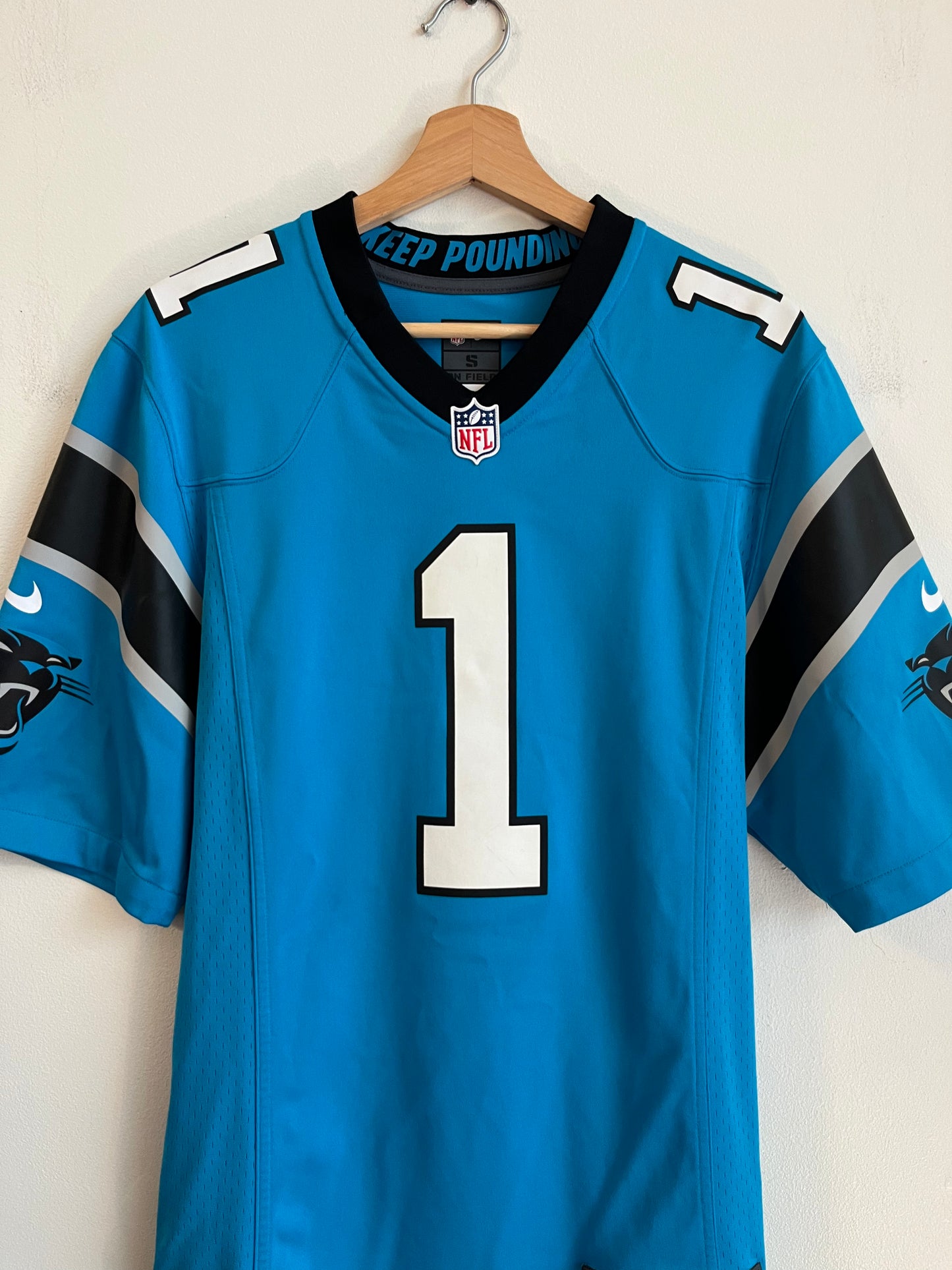 2012 Carolina Panthers Cam Newton Blue Nike Jersey (S)