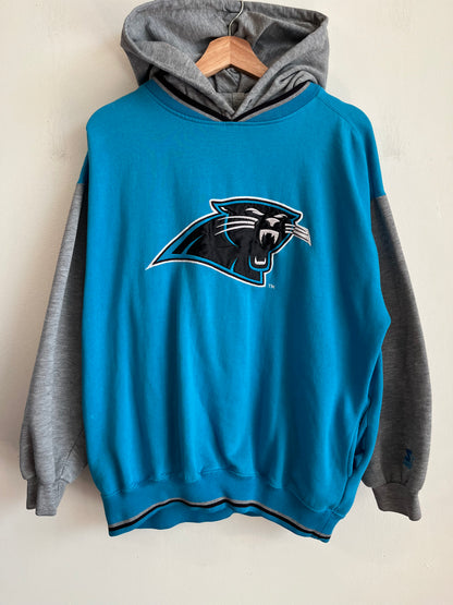 90s Carolina Panthers Two Tone Starter Hoodie (L)