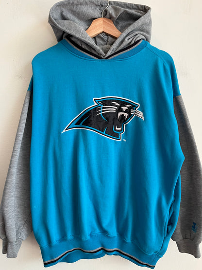 90s Carolina Panthers Two Tone Starter Hoodie (L)