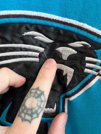 90s Carolina Panthers Two Tone Starter Hoodie (L)