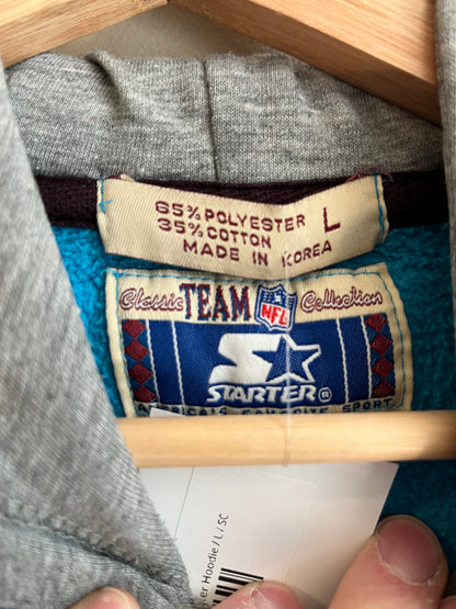 90s Carolina Panthers Two Tone Starter Hoodie (L)