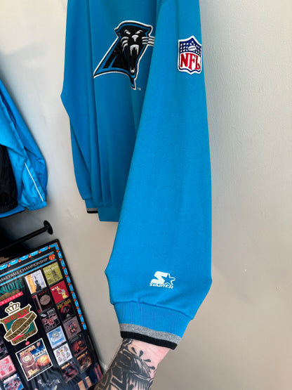 90s Carolina Panthers Blue Starter Embroidered Crewneck (XL)
