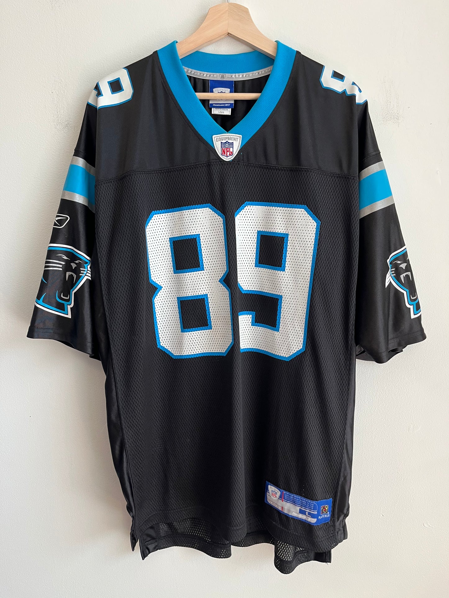 00s Carolina Panthers Steve Smith Reebok Home Jersey (L)