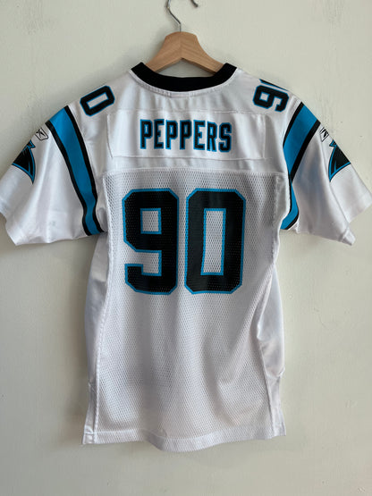 00s Carolina Panthers Julius Peppers Reebok Away Jersey (Youth L)
