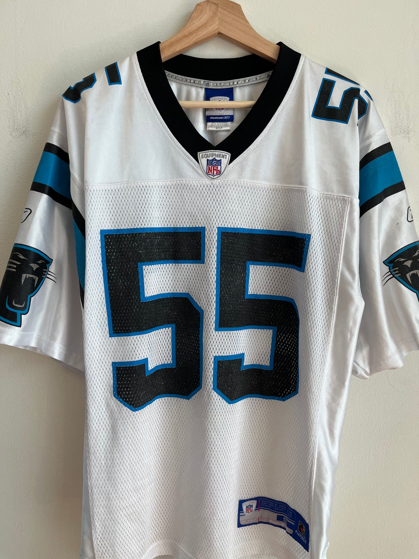 00s Carolina Panthers Dan Morgan Reebok Away Jersey (S)