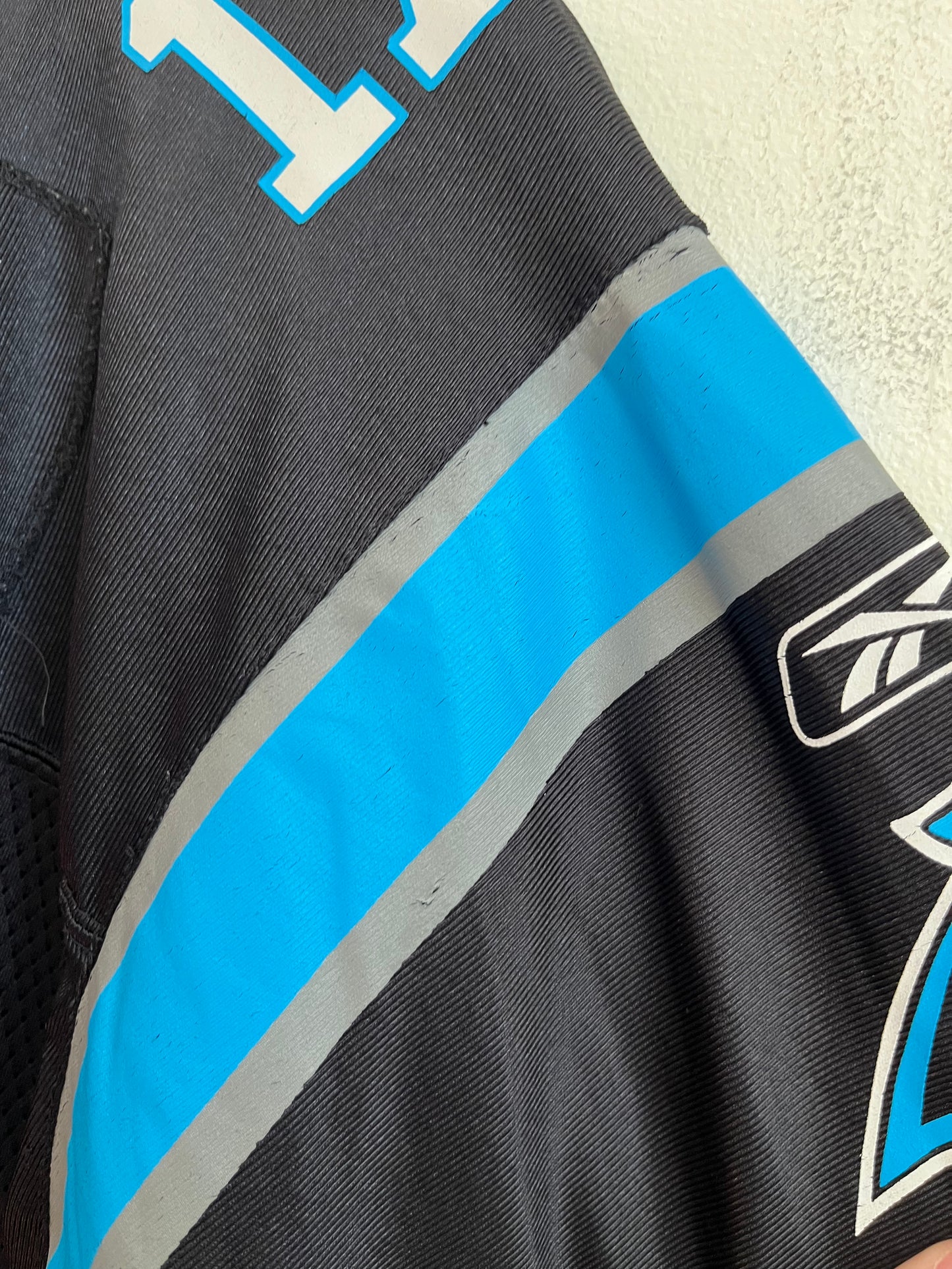 00s Carolina Panthers Jake Delhomme Reebok Home Jersey (Youth XL)