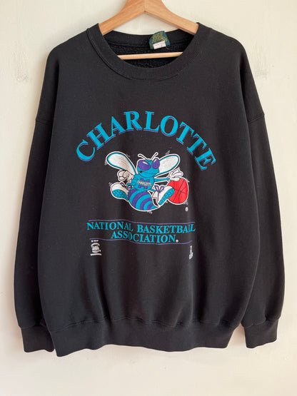 1990s Charlotte Hornets Home Team Crew Neck (XL)