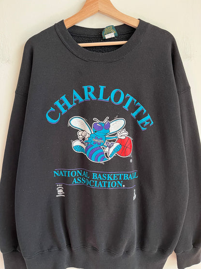 1990s Charlotte Hornets Home Team Crew Neck (XL)