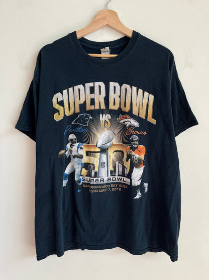 2016 Panthers v Broncos Super Bowl Tee (XL)