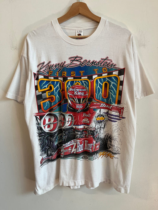 1996 Kenny Bernstein Budweiser Nascar Double Sided Tee (XL)