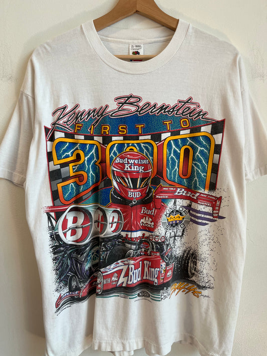 1996 Kenny Bernstein Budweiser Nascar Double Sided Tee (XL)