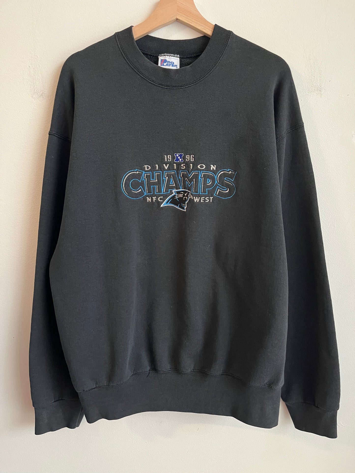 1996 Panthers Embroidered Division Crew (XL)
