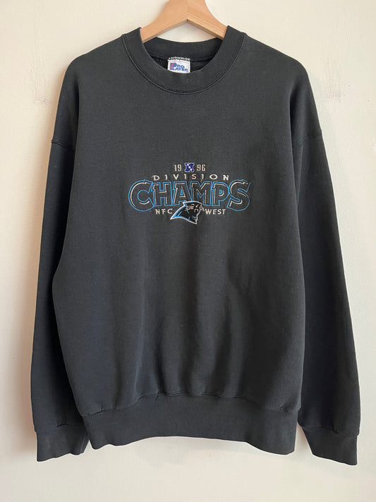 1996 Panthers Embroidered Division Crew (XL)