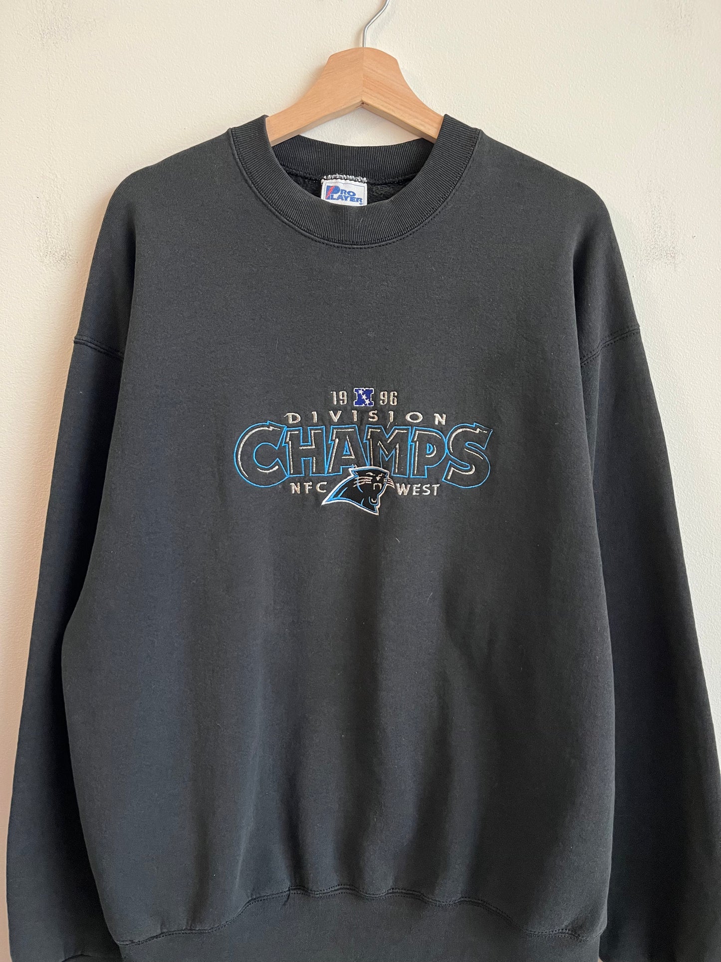 1996 Panthers Embroidered Division Crew (XL)