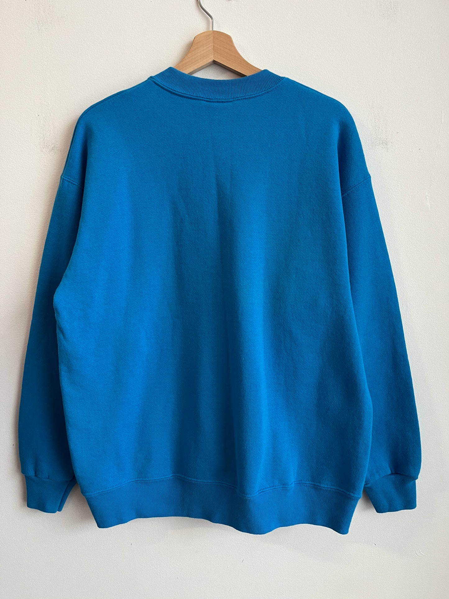 1996 Carolina Panthers Big P Blue Lee Crew Neck (L)