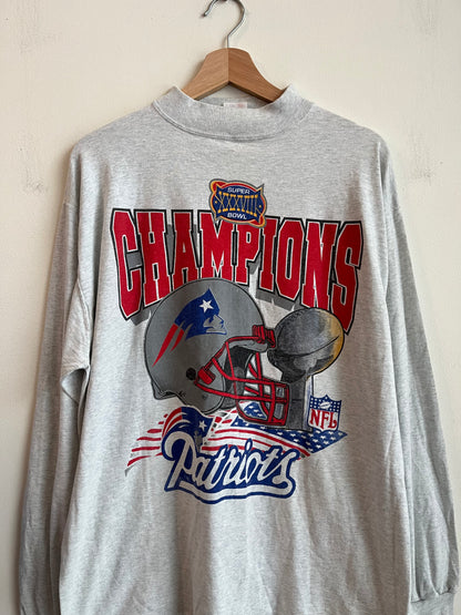 2000s New England Patriots v Carolina Panthers Mock Neck Long Sleeve (XL)