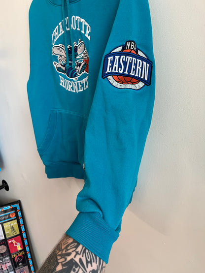 Charlotte Hornets Mitchell & Ness Teal Hoodie (M)