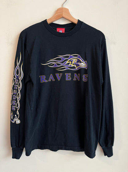 2000s Baltimore Ravens Flames Long Sleeve (M)