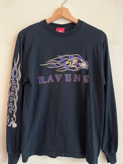 2000s Baltimore Ravens Flames Long Sleeve (M)