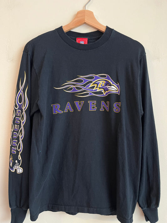 2000s Baltimore Ravens Flames Long Sleeve (M)