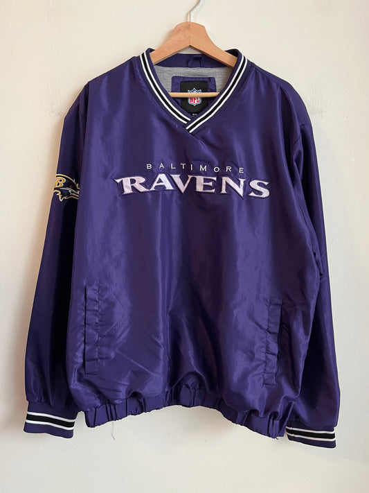 2000s Baltimore Ravens Purple Windbreaker (XL)
