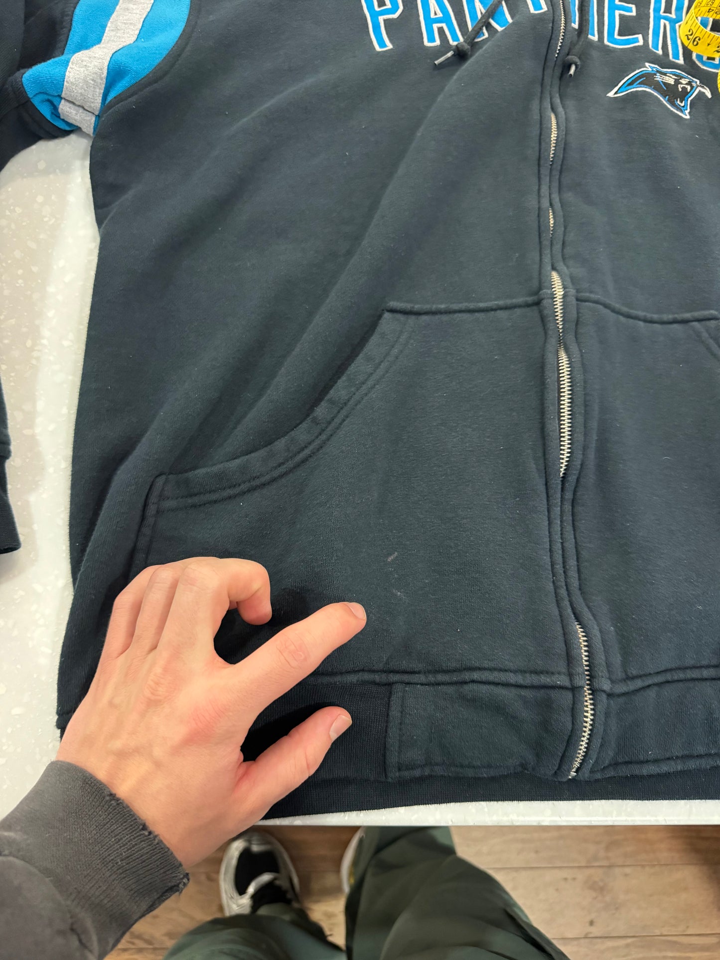 00s Carolina Panthers Full Zip Reebok Hoodie (XL)