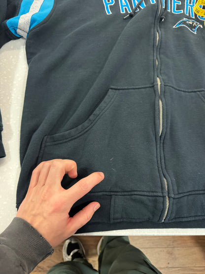 00s Carolina Panthers Full Zip Reebok Hoodie (XL)