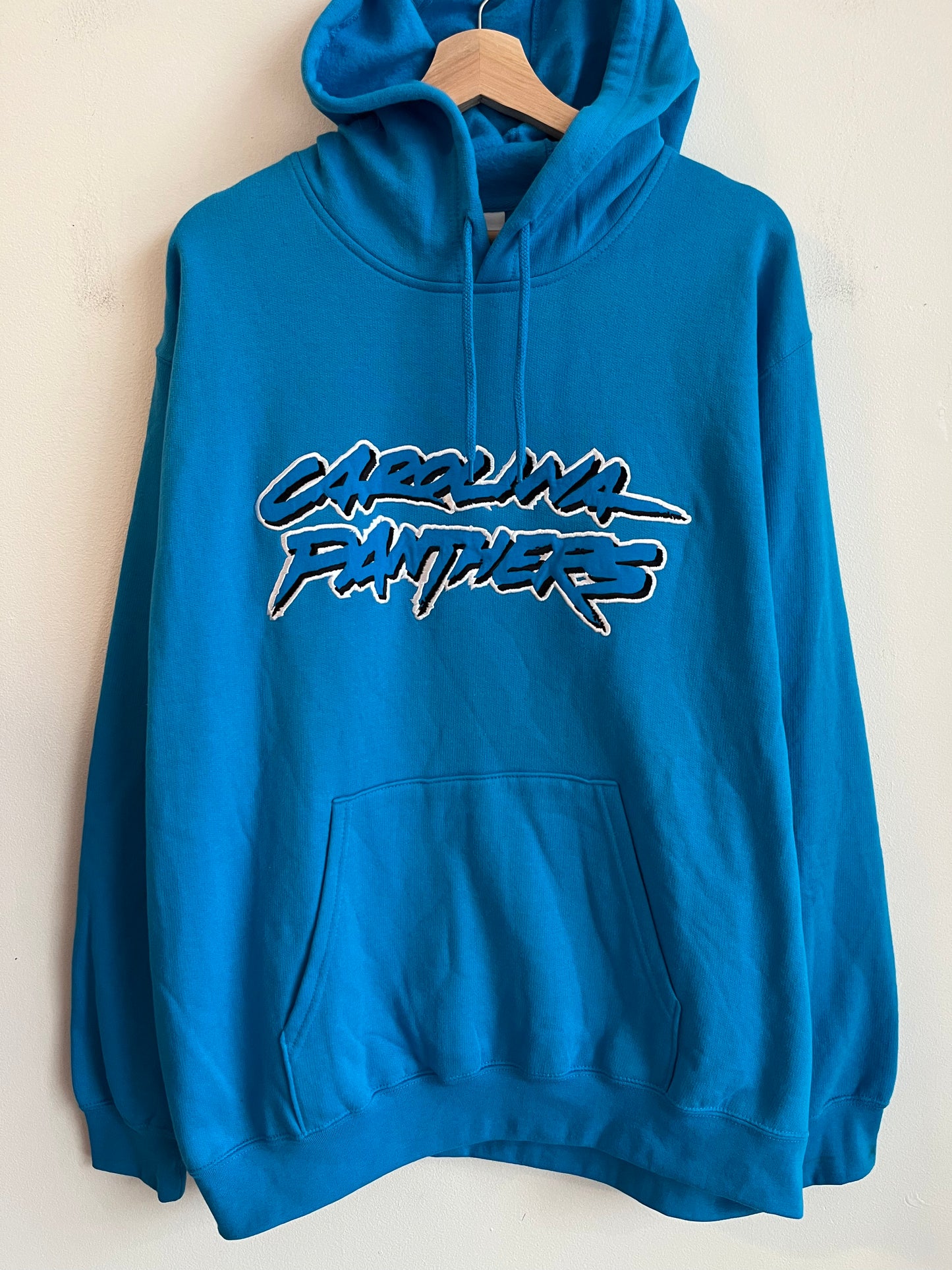 2010 Carolina Panthers Cat Stratch Blue Hoodie (XL)