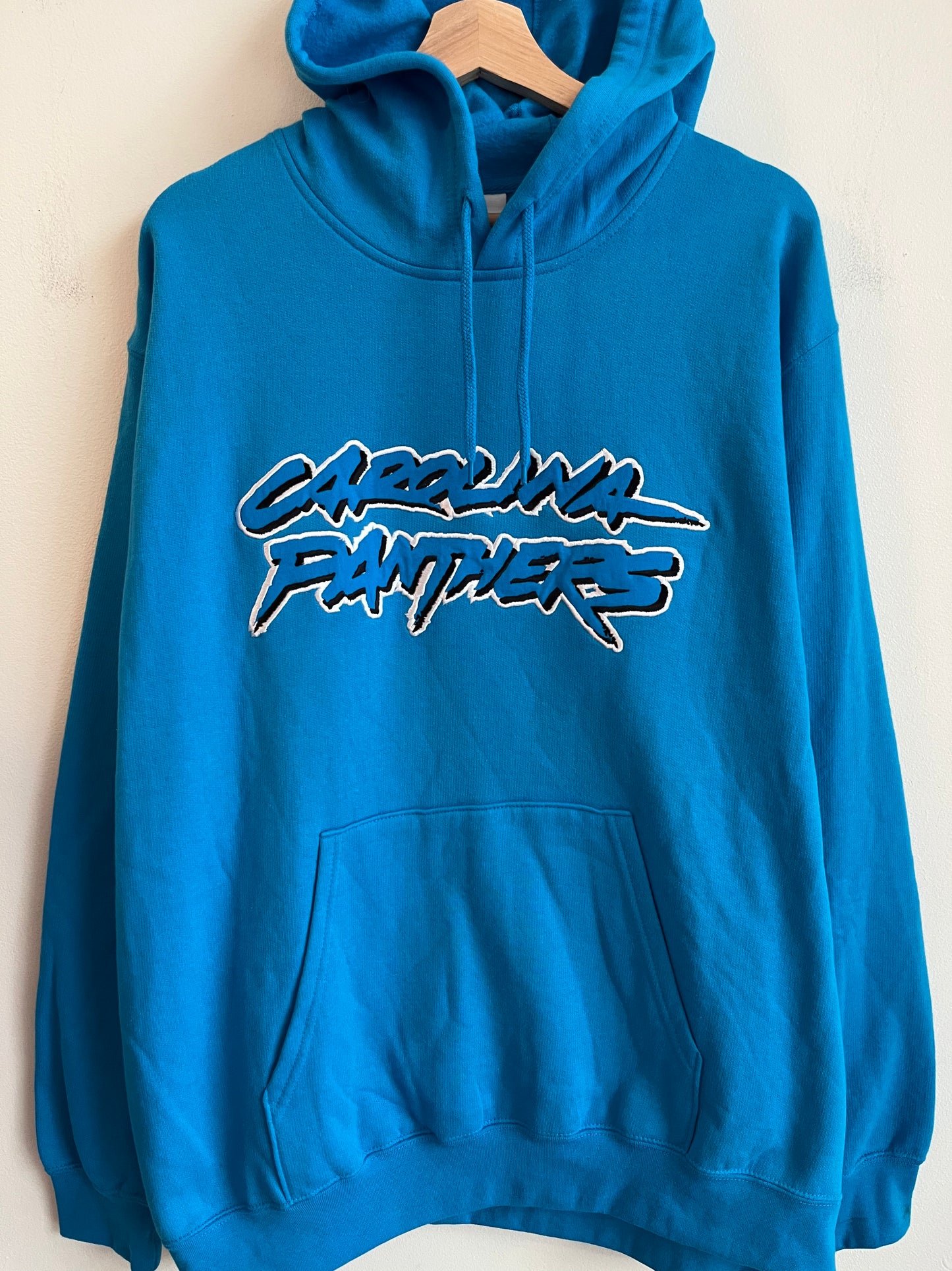 2010 Carolina Panthers Cat Stratch Blue Hoodie (XL)