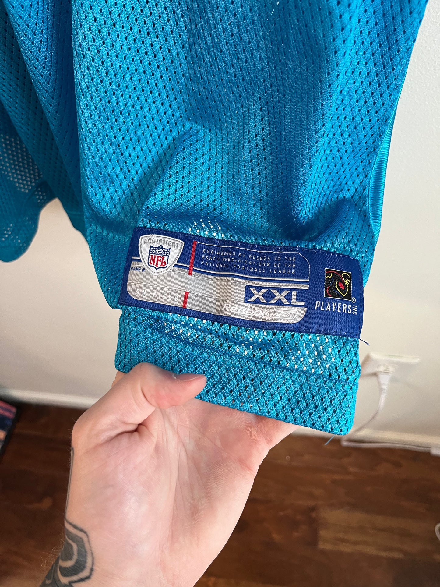 2000s Carolina Panthers Stephen Davis Electric Blue Jersey (XXL)