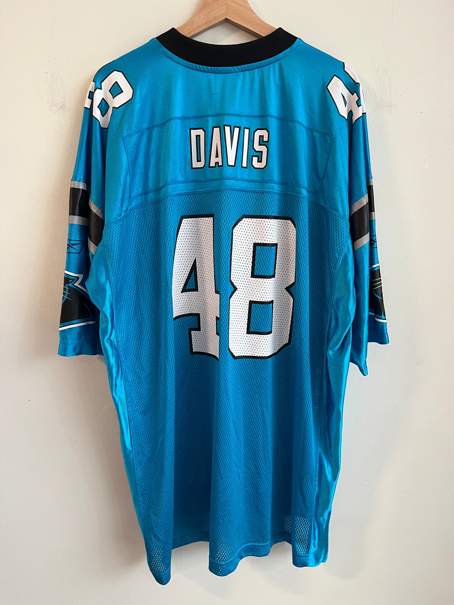 2000s Carolina Panthers Stephen Davis Electric Blue Jersey (XXL)