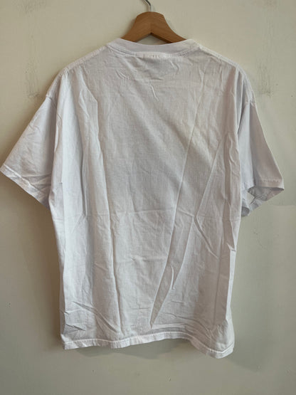 2000s Carolina Panthers Football Cat Scratch White Tee (L)