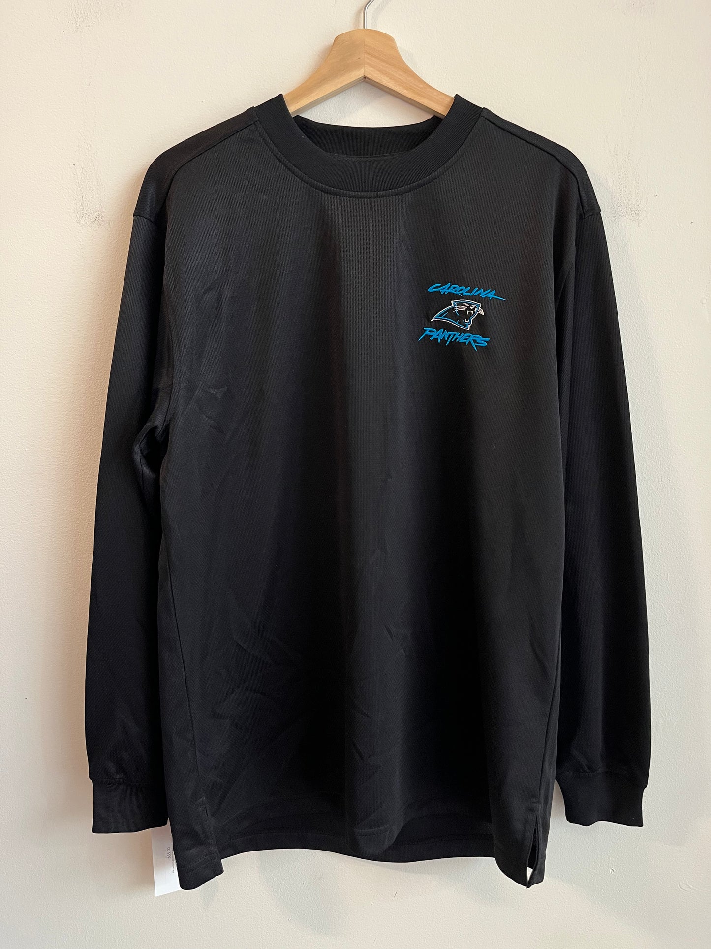 2000s Carolina Panthers Cat Scratch Simple Warm Up Long Sleeve (M)