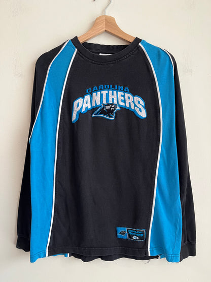 2000s Carolina Panthers Embroidered Spell Out Long Sleeve (L)