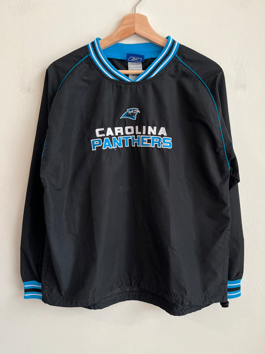 2000s Carolina Panthers Reebok Spell Out Windbreaker (Youth L)