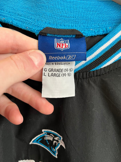 2000s Carolina Panthers Reebok Spell Out Windbreaker (Youth L)