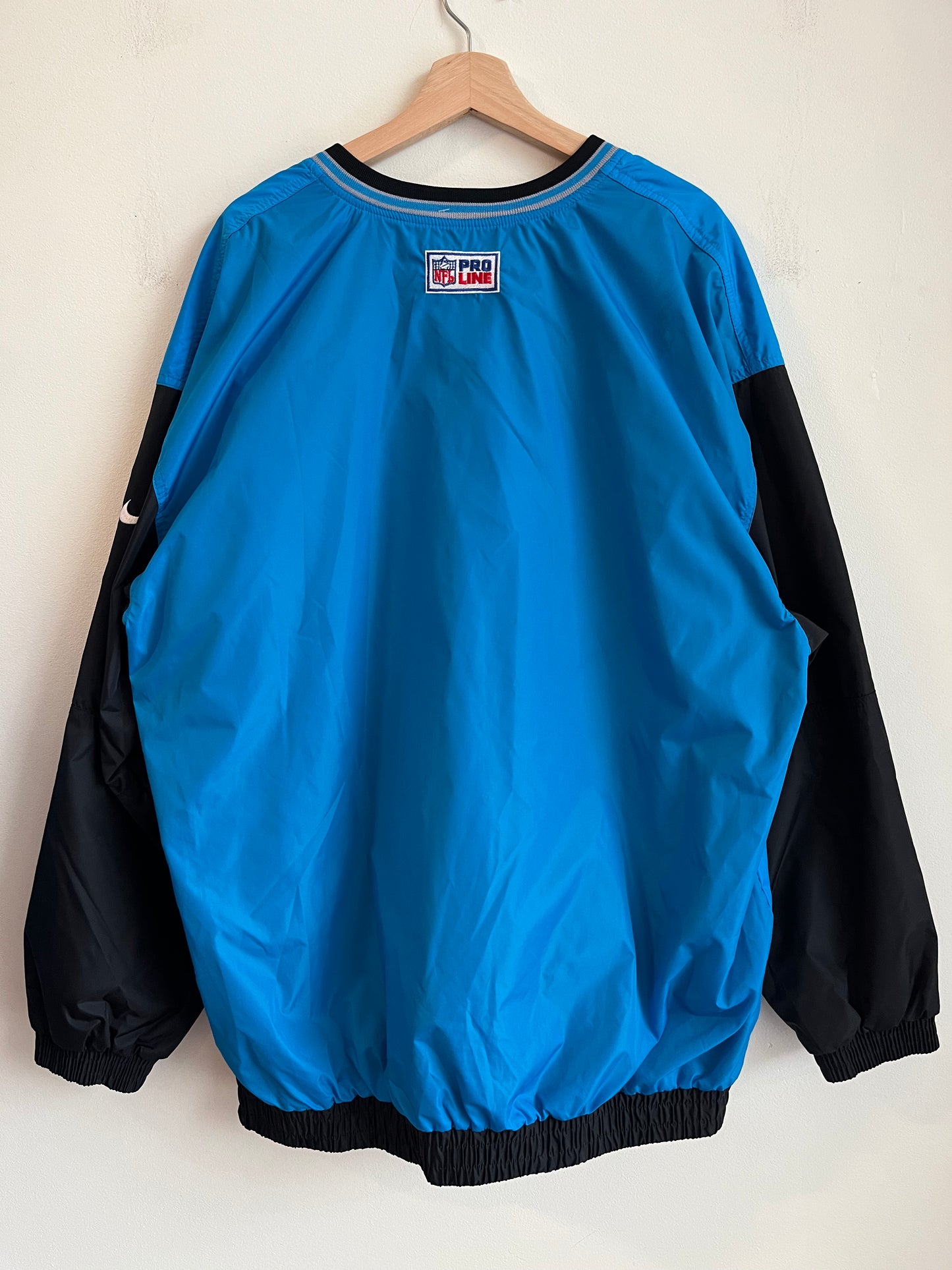 1990s Carolina Panthers Cat Scratch Nike Reversible Pro Line  Windbreaker (XL)