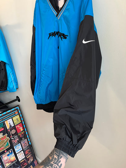 1990s Carolina Panthers Cat Scratch Nike Reversible Pro Line  Windbreaker (XL)