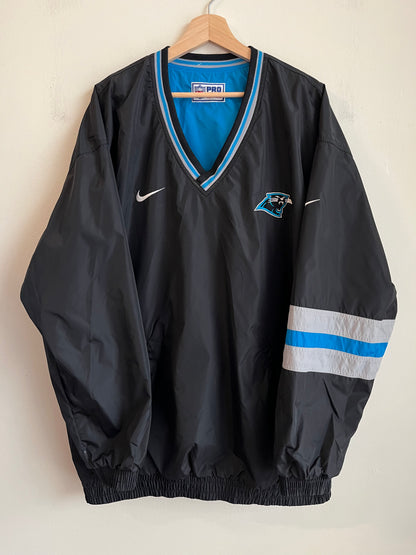 1990s Carolina Panthers Cat Scratch Nike Reversible Pro Line  Windbreaker (XL)