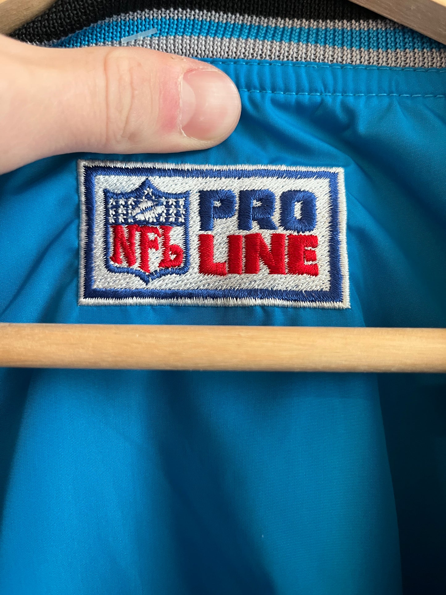 1990s Carolina Panthers Cat Scratch Nike Reversible Pro Line  Windbreaker (XL)