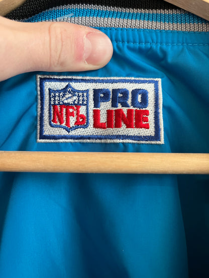 1990s Carolina Panthers Cat Scratch Nike Reversible Pro Line  Windbreaker (XL)