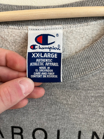 1996 Carolina Panthers Champion Pro Line Grey Crewneck (XXL)
