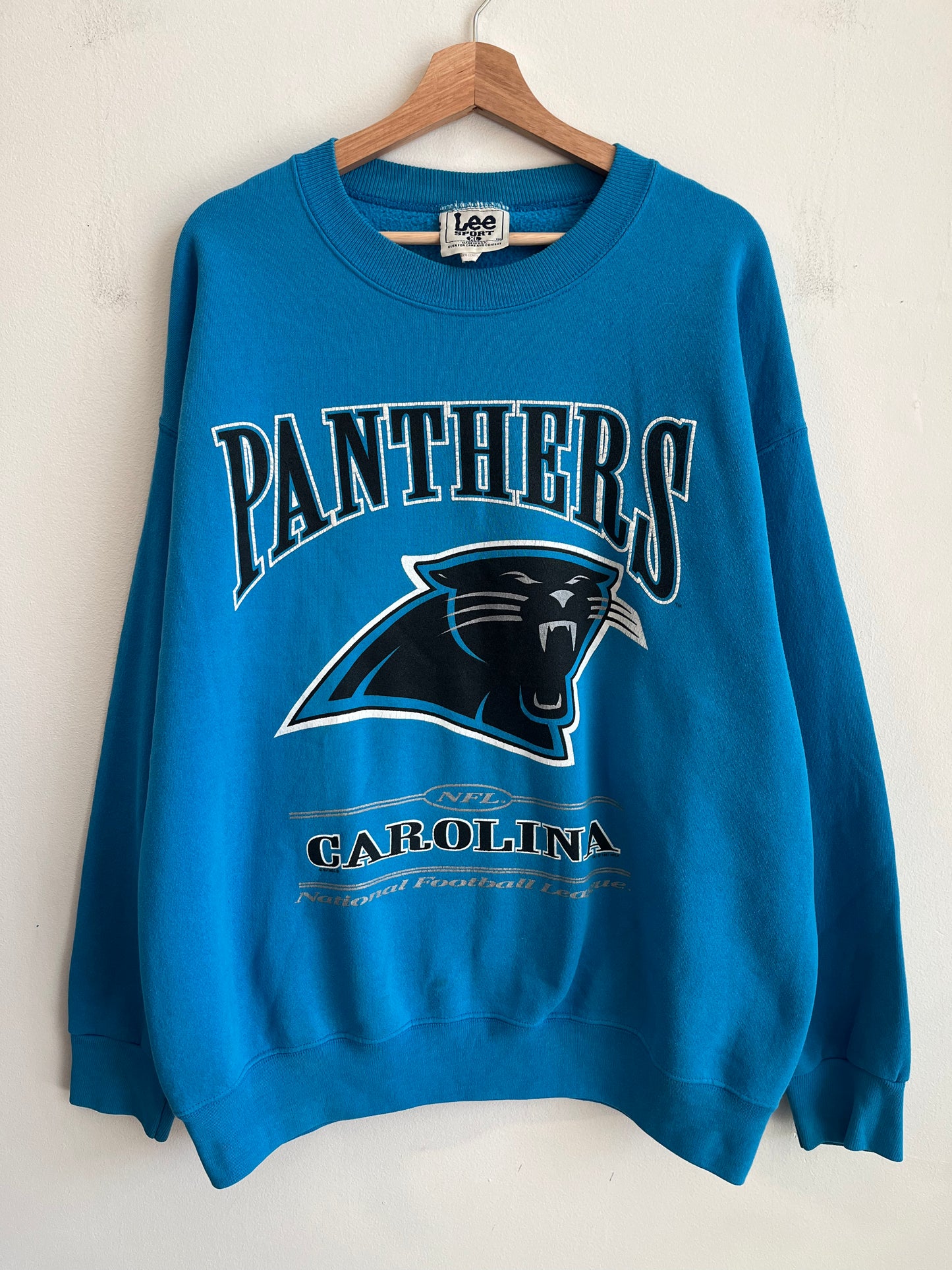 1997 Carolina Panthers Blue Lee Crewneck (XL)
