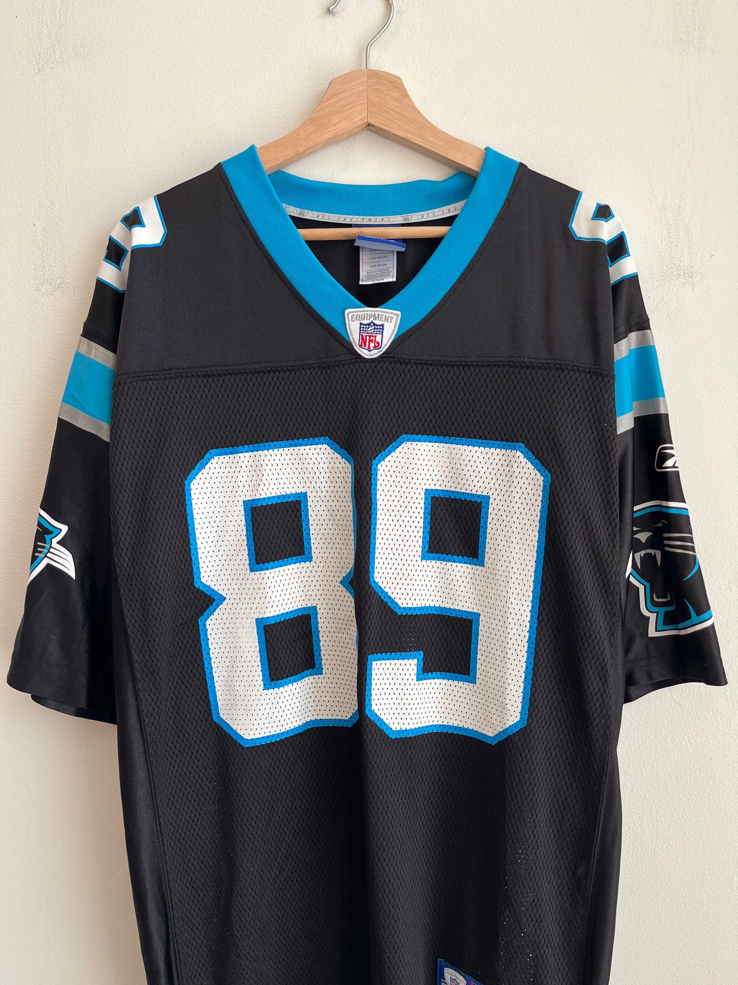 00s Carolina Panthers Steve Smith Reebok Home Jersey (M)