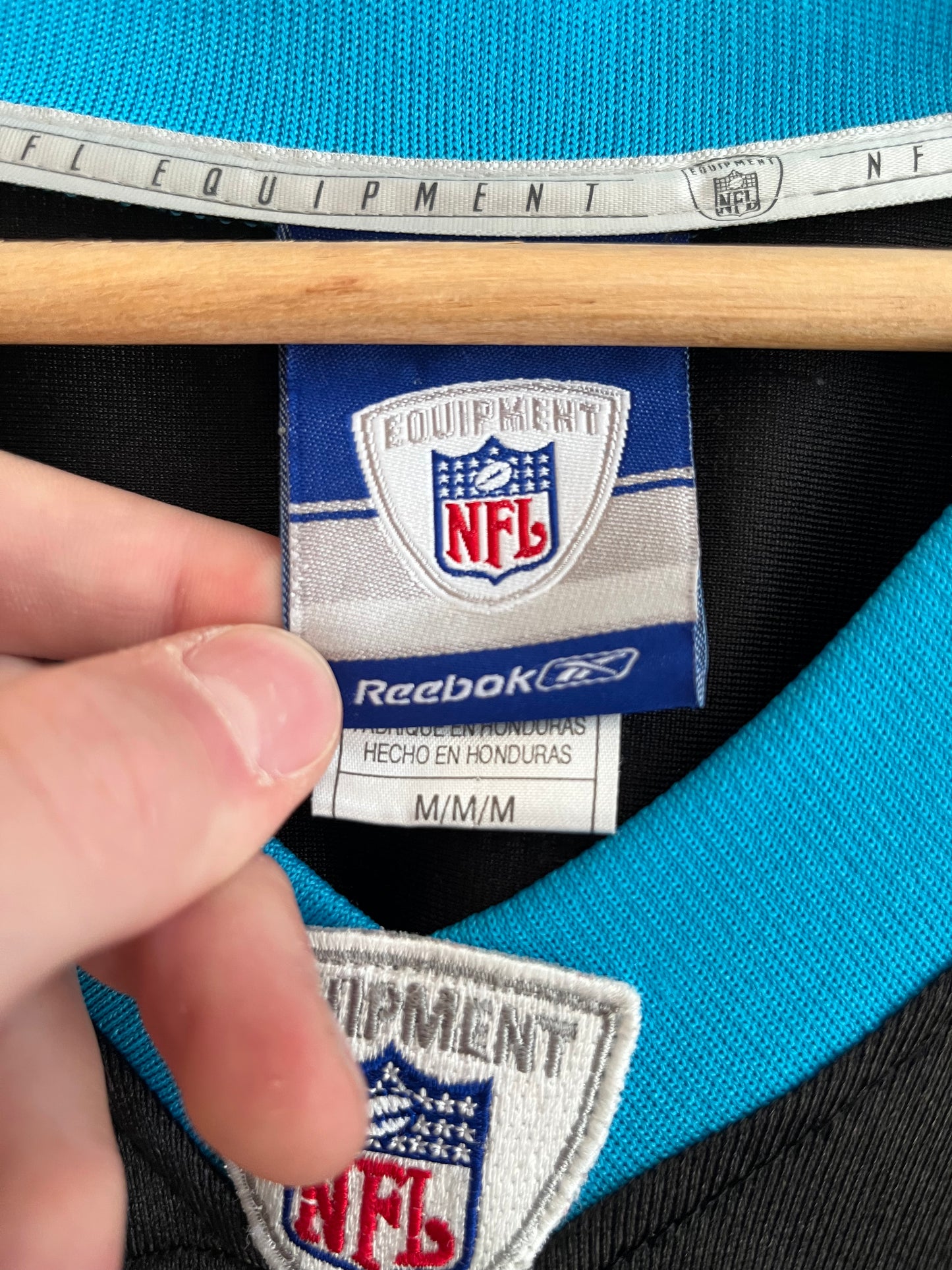 00s Carolina Panthers Steve Smith Reebok Home Jersey (M)