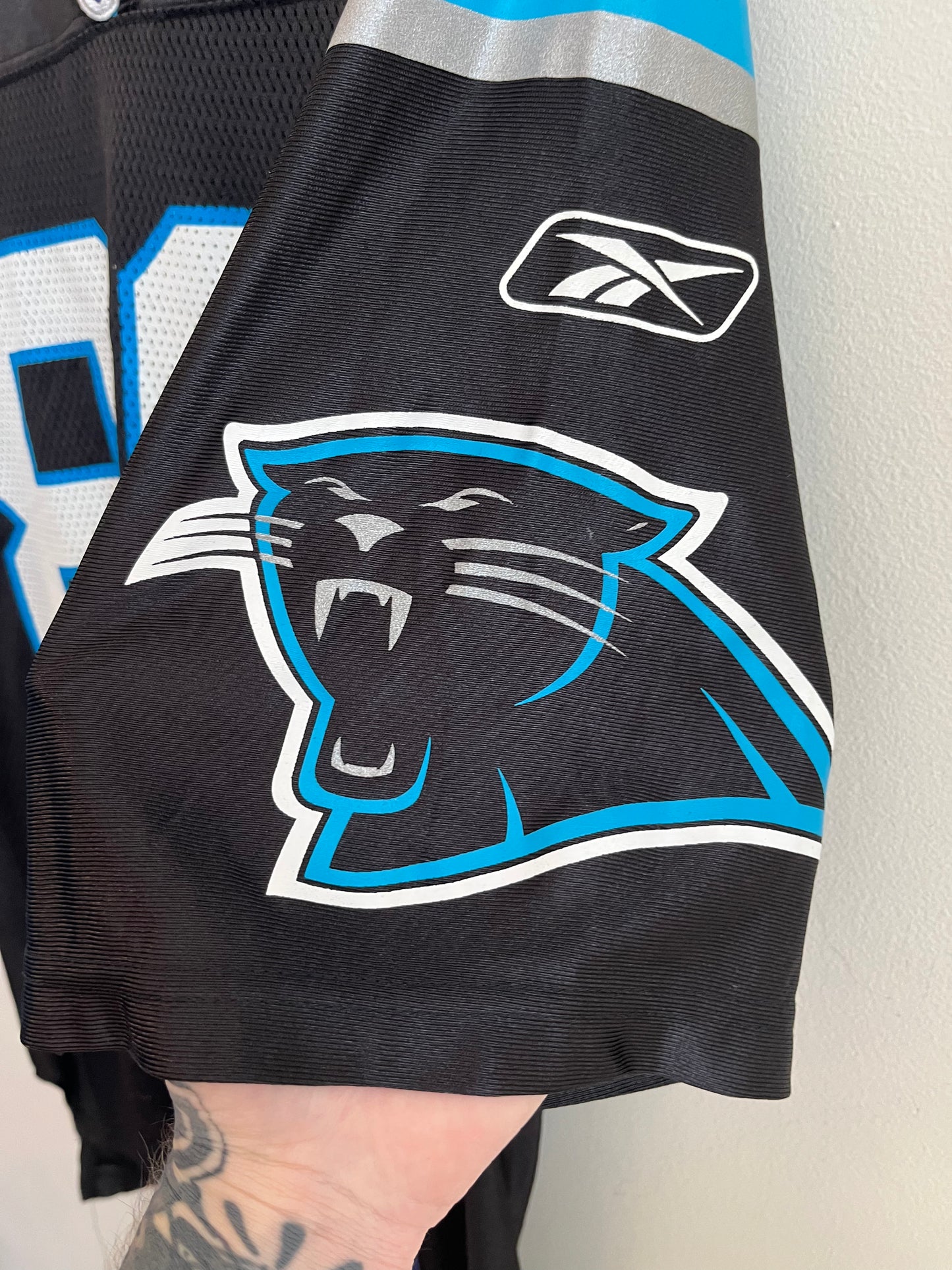 00s Carolina Panthers Steve Smith Reebok Home Jersey (M)